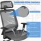 Costway Ergonomic High Back Mesh Office Chair Recliner Task Chair w/Hanger Grey\Black